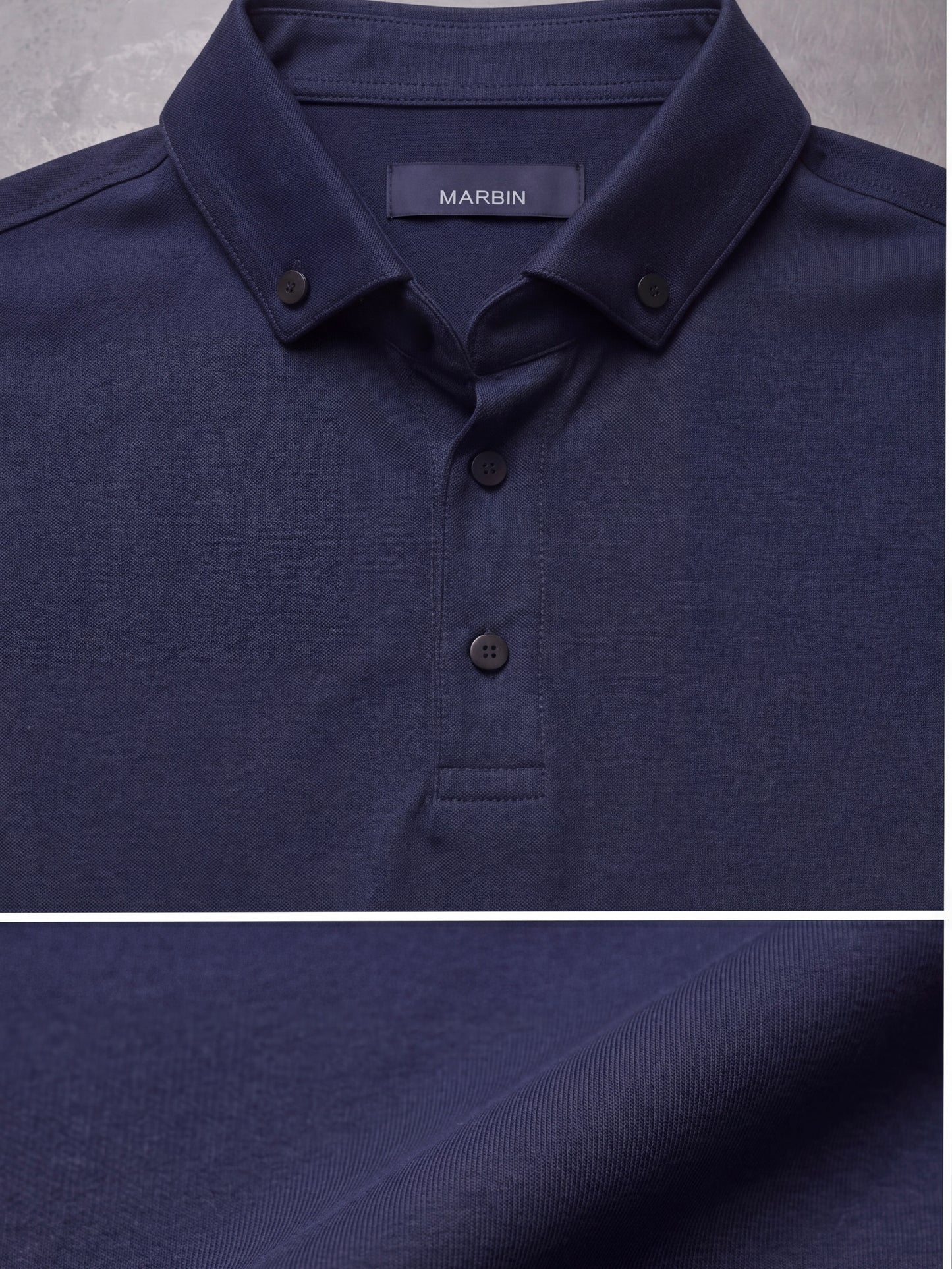 Erkek Slim Fit Polo Yaka Pamuklu Lacivert Renk Tişört
