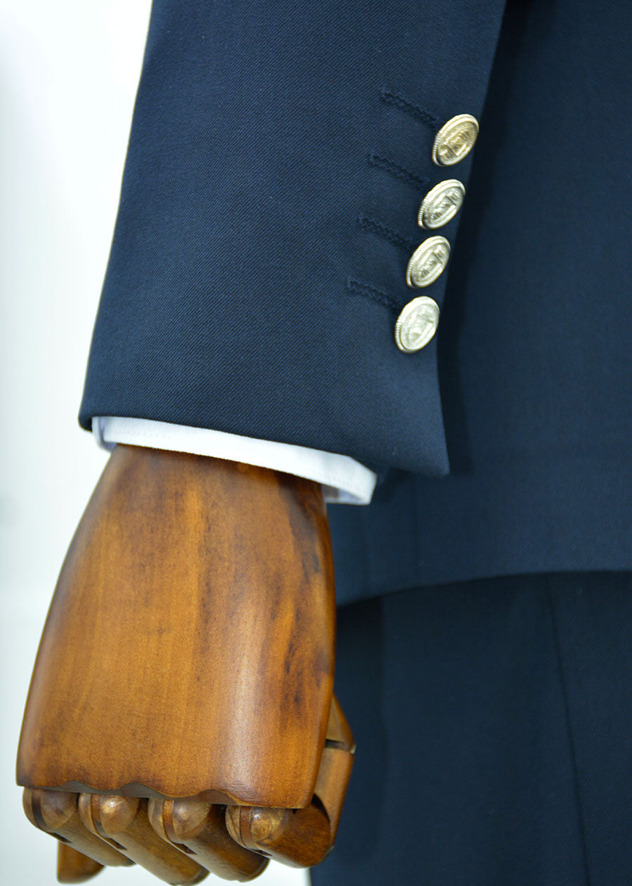 İtalyan Stil Slim fit Kruvaze Belden Düğmeli Ceket Pantolon Takım Elbise