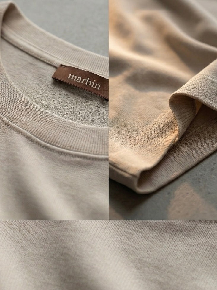 Erkek Slim Fit Bej Renk Rayon Tişört