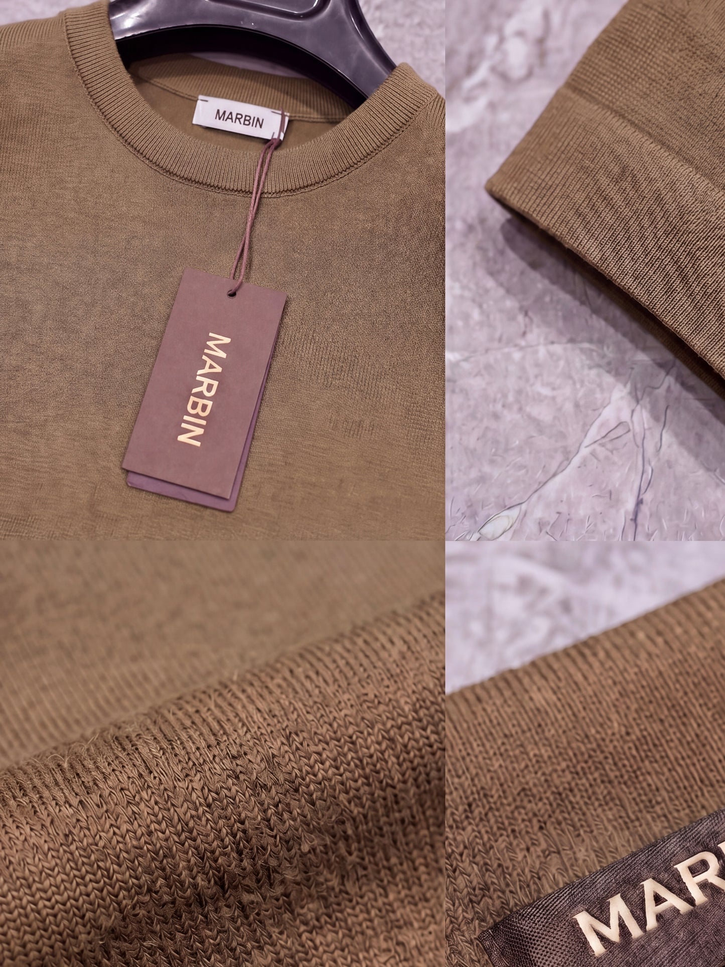 Erkek Slim Fit Toprak Renk Rayon Tişört