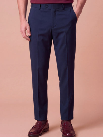 Erkek Slim Fit Lacivert Renk Kumaş Pantolon
