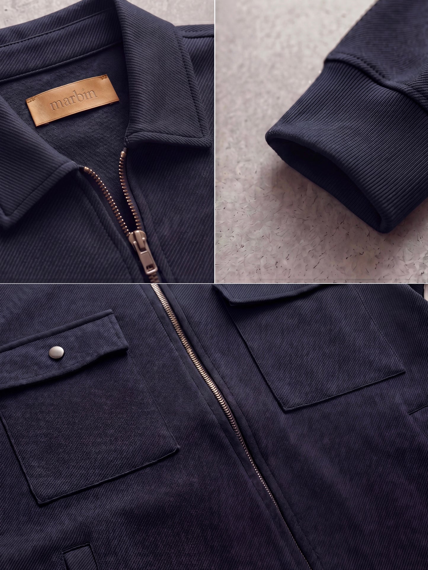 Slim Fit Gabardin Ceket- Lacivert