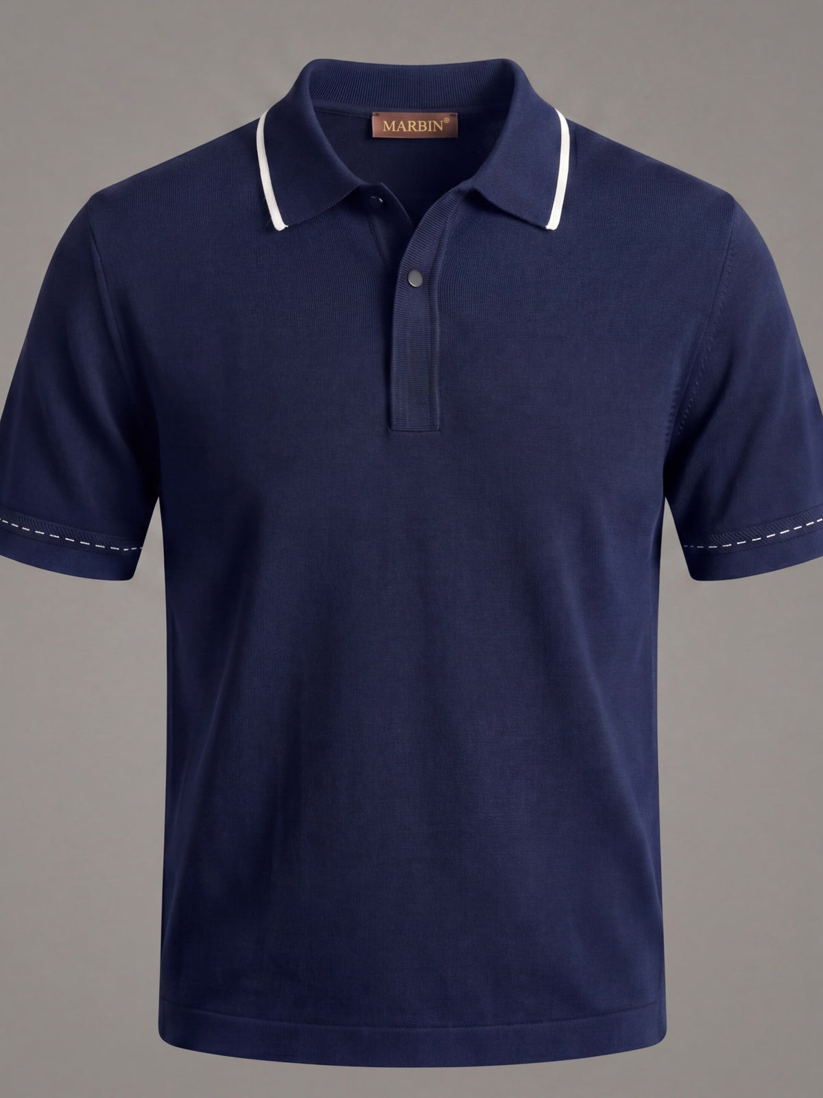 Erkek Slim Fit Lacivert  Renk Desenli Rayon Tişört