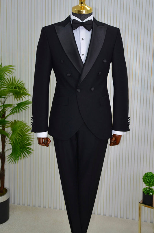 İtalyan Stil Şal Yaka Ceket Pantolon Damatlık Set