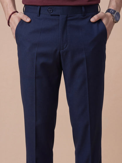Erkek Slim Fit Lacivert Renk Kumaş Pantolon