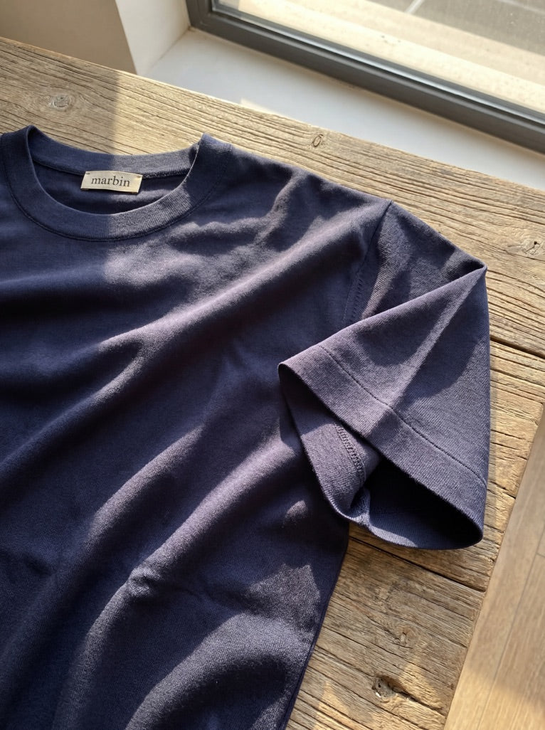 Erkek Slim Fit Lacivert Renk Rayon Tişört