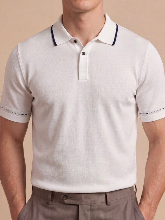 Erkek Slim Fit Beyaz Renk Desenli Rayon Tişört