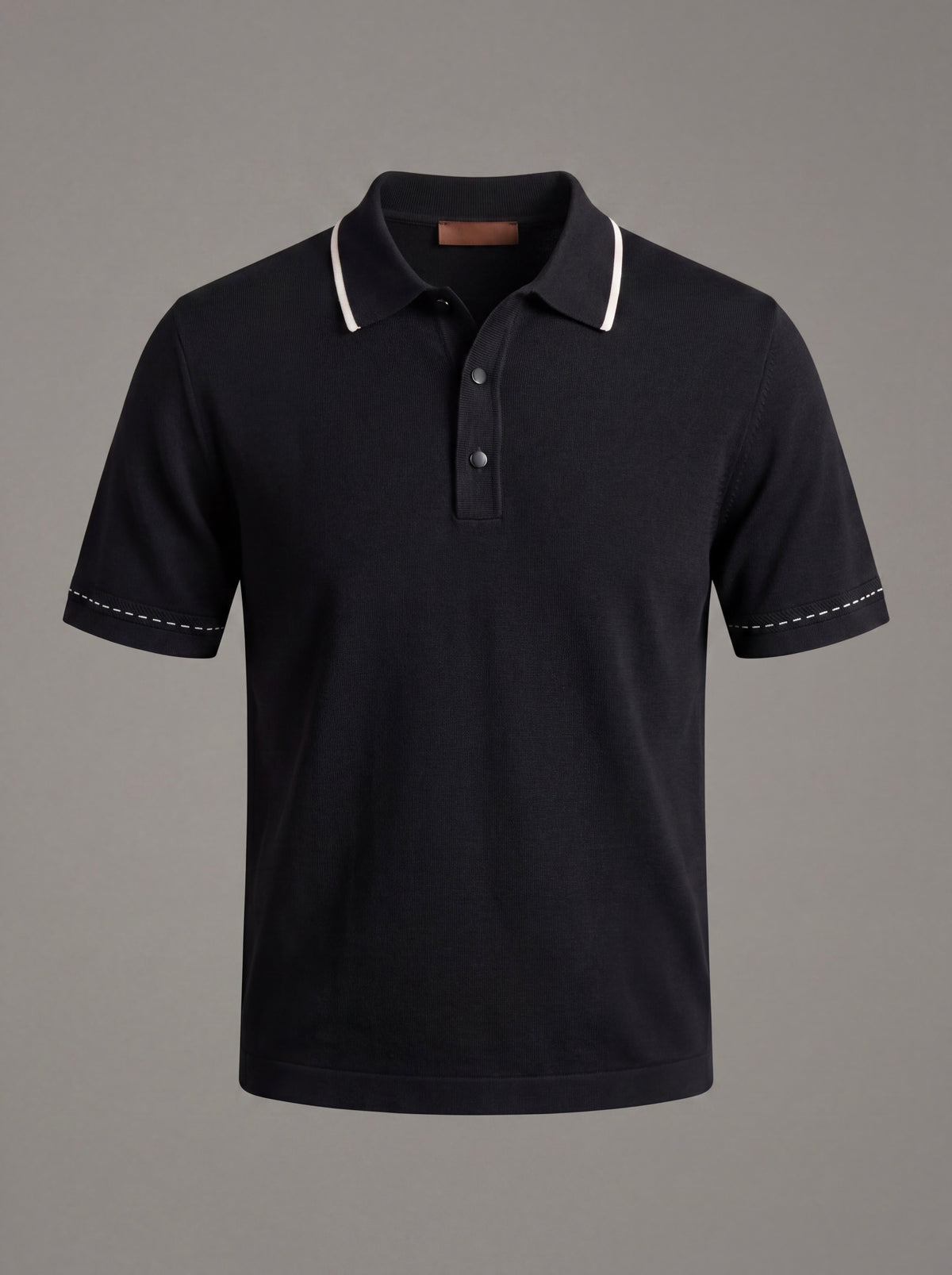 Erkek Slim Fit Siyah Renk Desenli Rayon Tişört