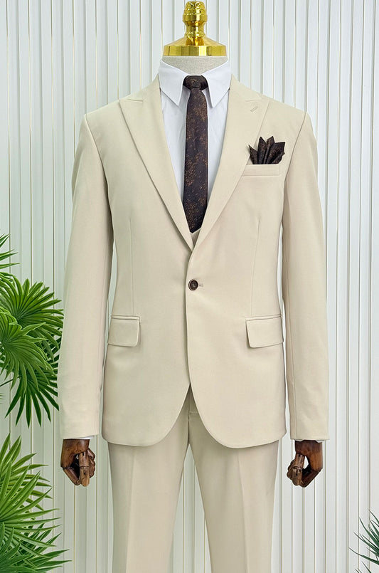 İtalyan stil slim fit ceket yelek pantolon takım elbise