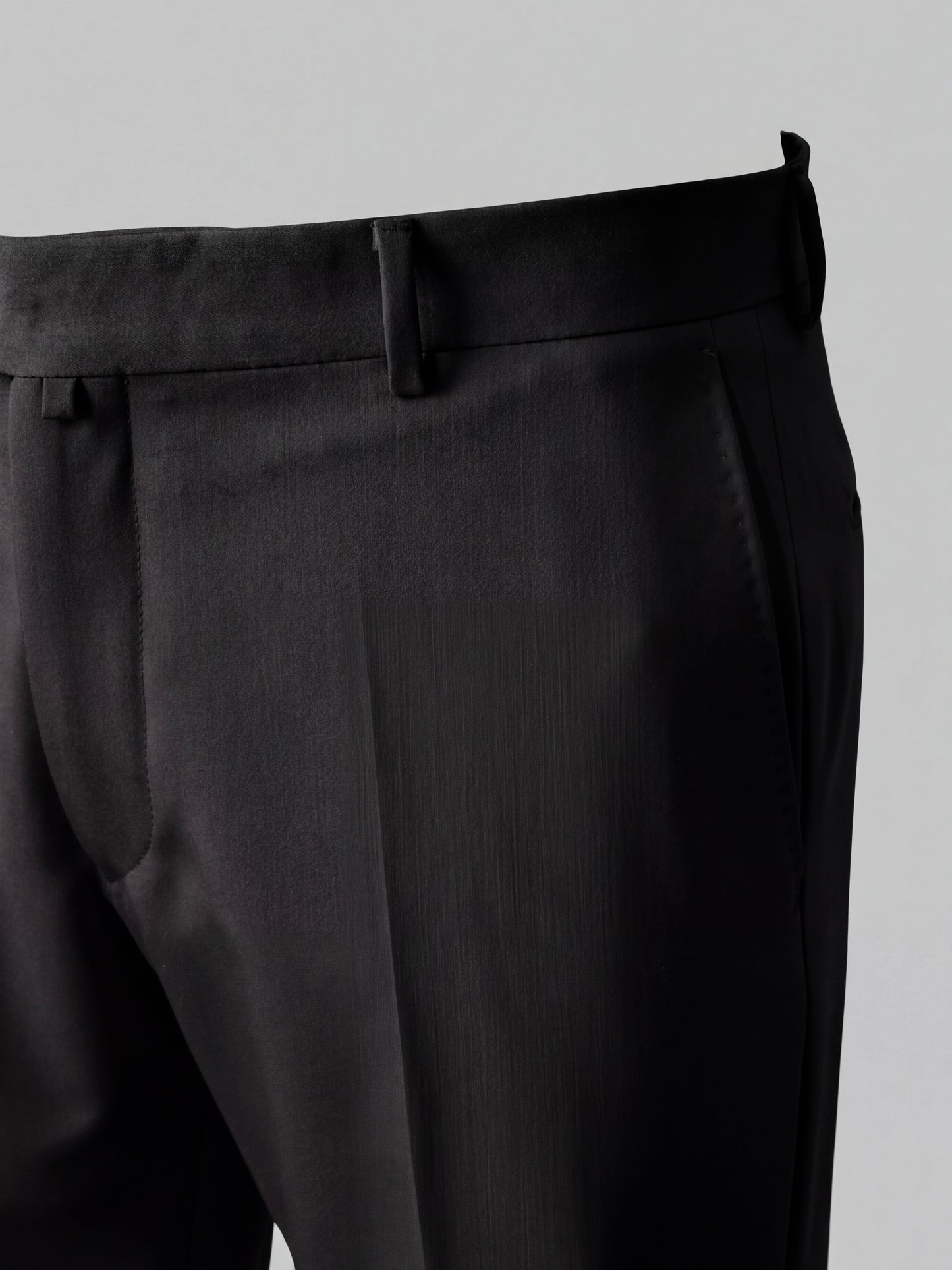 Erkek Slim Fit Siyah Renk Kumaş Pantolon