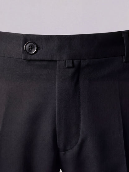 Erkek Slim Fit Siyah Renk Kumaş Pantolon