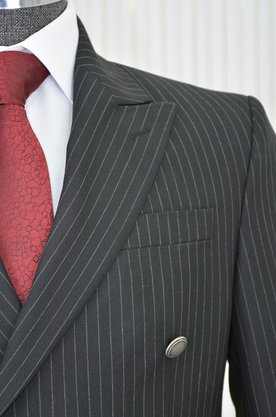 İtalyan Stil Slimfit ÇİZGİLİ  Ceket Pantolon Takım Elbise